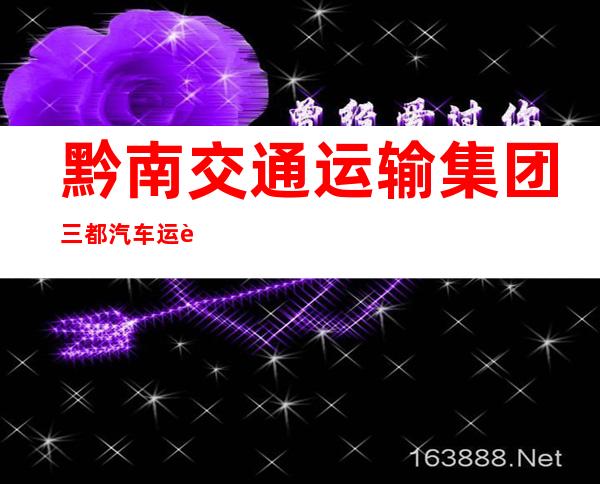 黔南交通运输集团三都汽车运输有限责任公司